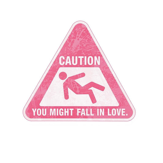 Caution You Might Fall IN LOVE Rhinestone Canvas Art Kit