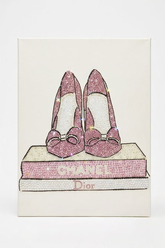 Chanel Dior Book Rhinestone Canvas Art Kit