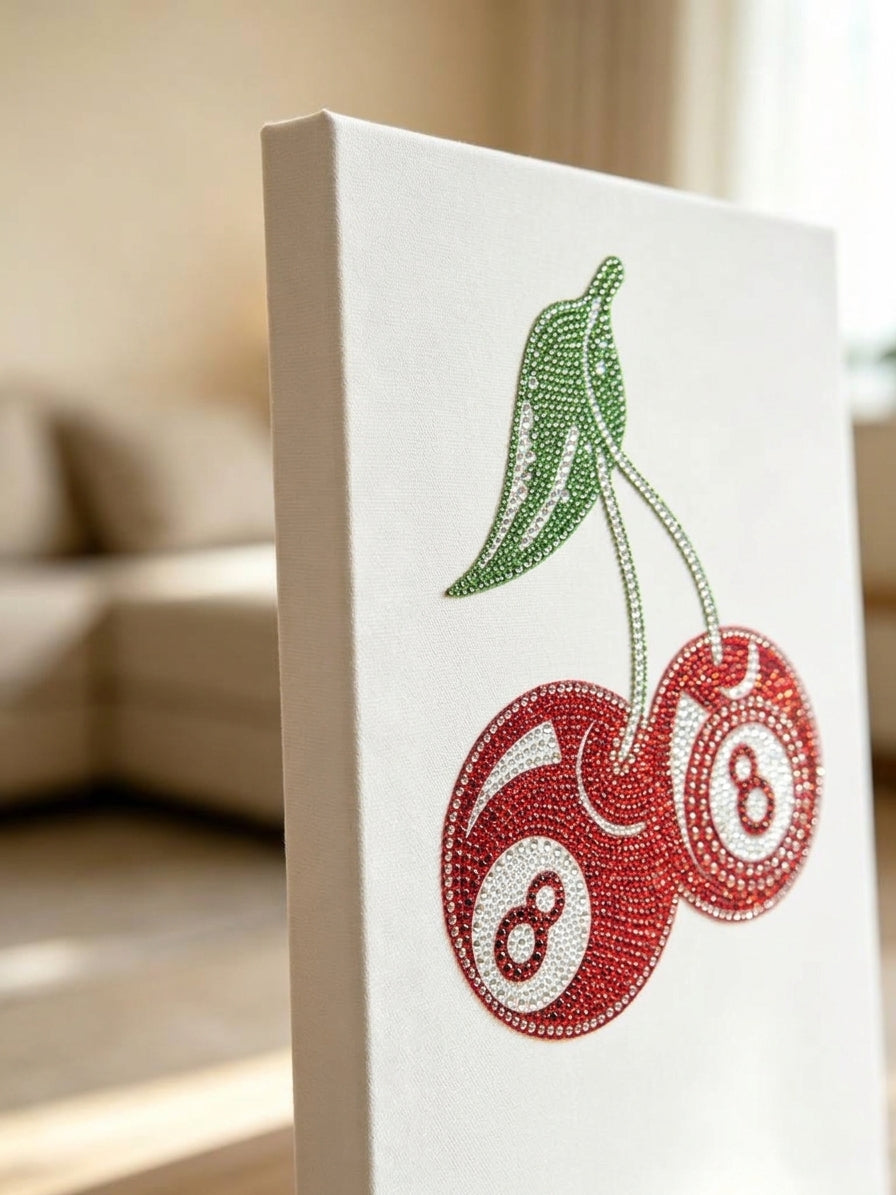 8-Ball Cherries Diamond Painting Kit