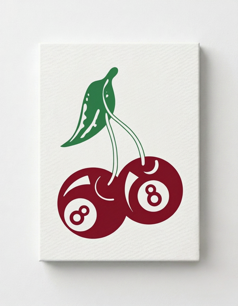 Cherry Rhinestone Canvas Art Kit