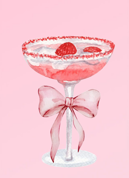 Christmas Martini Rhinestone Canvas Art Kit