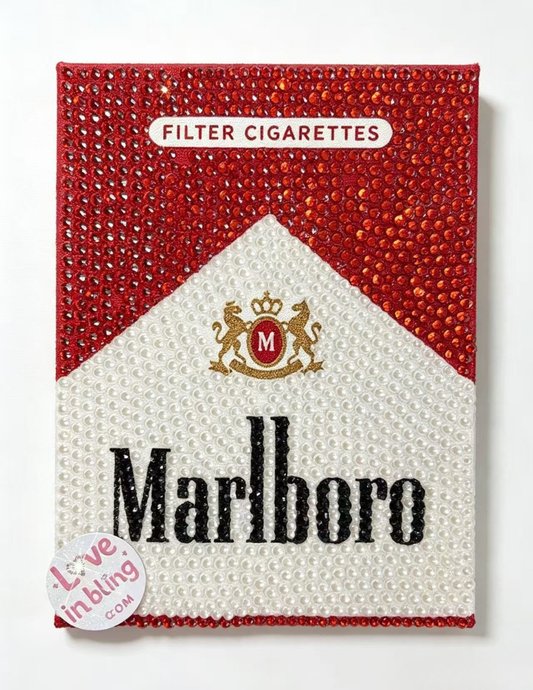 Classic Cigarette Rhinestone Canvas Art Kit