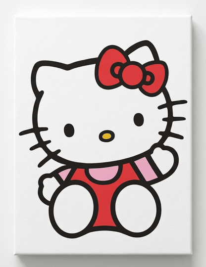 Kit de Arte en Lienzo con Pedrería "Gatito Clásico"