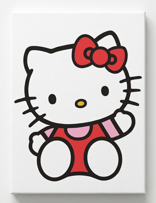 Classic Kitty Rhinestone Canvas Art Kit
