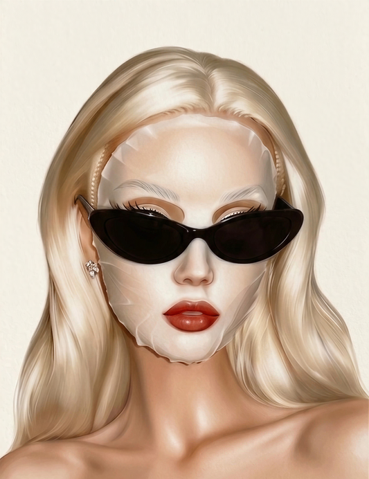 DIY Barbiecore Bedazzled Face Mask Rhinestone Canvas Kit
