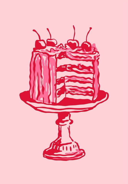 DIY Cherry Cake Rhinestone Canvas Art Kit
