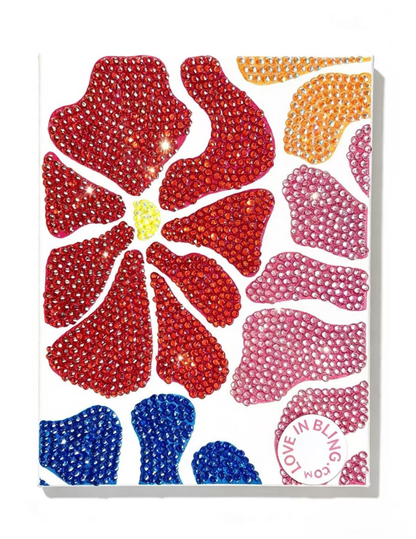 DIY Flower Rhinestone Canvas Art Kit