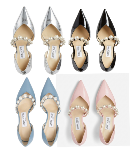 Kit de arte de lienzo de tacones altos de perlas y pedrería Jimmy Choo DIY