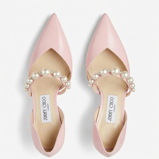 Kit de arte de lienzo de tacones altos de perlas y pedrería Jimmy Choo DIY