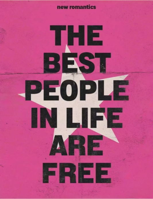 DIY New Romantics Rhinestone Canvas Art Kit-The best people in life are free