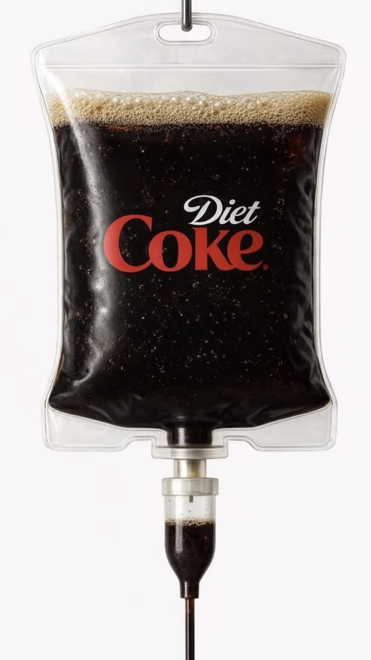 Diet Coke Drip Rhinestone Canvas Art Kit