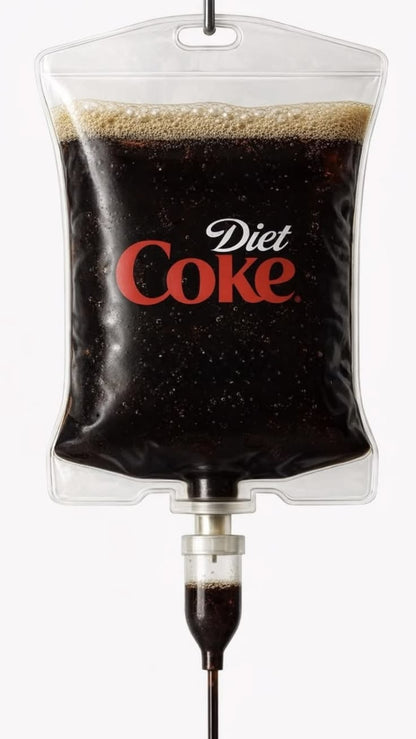 Diet Coke Drip Rhinestone Canvas Art Kit