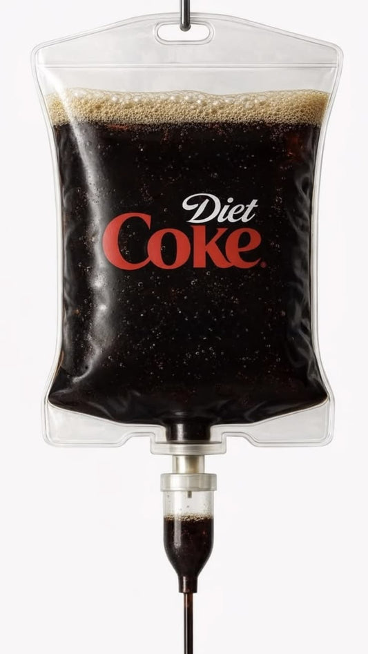 Diet Coke Drip Rhinestone Canvas Art Kit