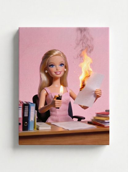 Drama Barbie Rhinestone Canvas Art Kit