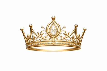 Elegant Queen Crown Rhinestone Canvas Art Kit