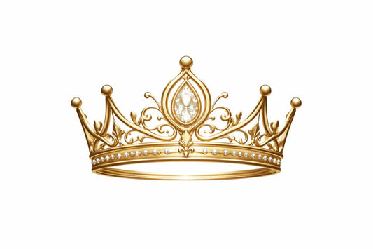 Elegant Queen Crown Rhinestone Canvas Art Kit