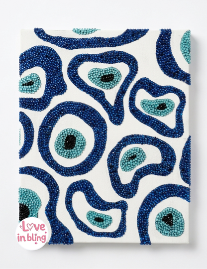 Evil Eyes Rhinestone Canvas Art Kit