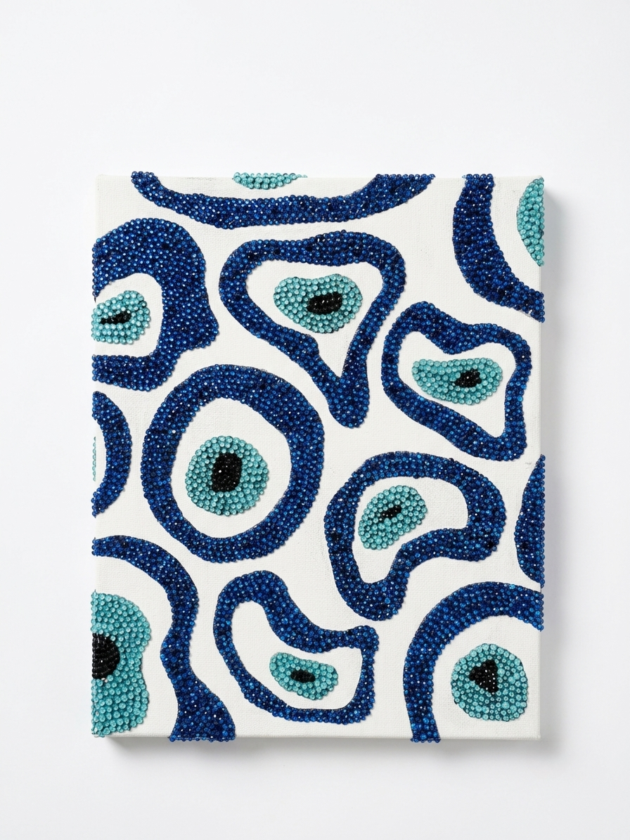 Evil Eyes Rhinestone Canvas Art Kit