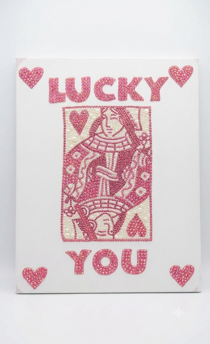 Kit de arte en lienzo de diamantes de imitación "Lucky You"