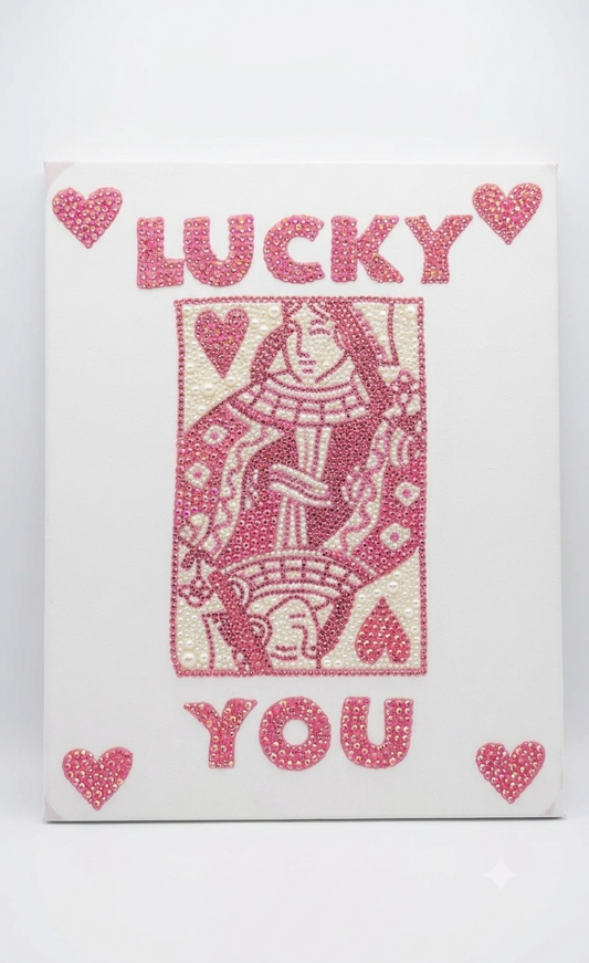 Lucky you Rhinestone Canvas Art Kit