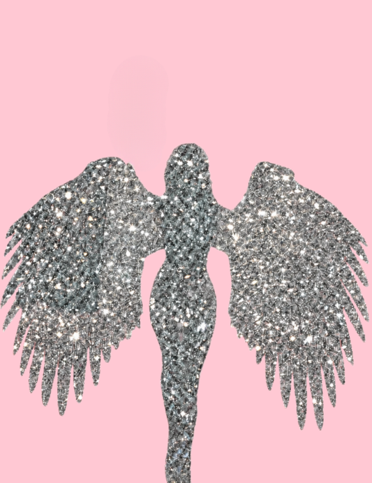 Glow Angel Rhinestone Canvas Art Kit