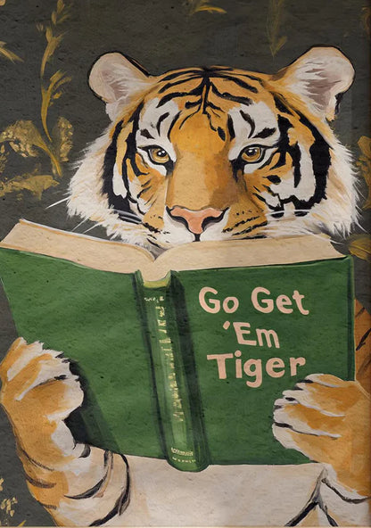 Go Get ‘Em Tiger Rhinestone Canvas Art Kit