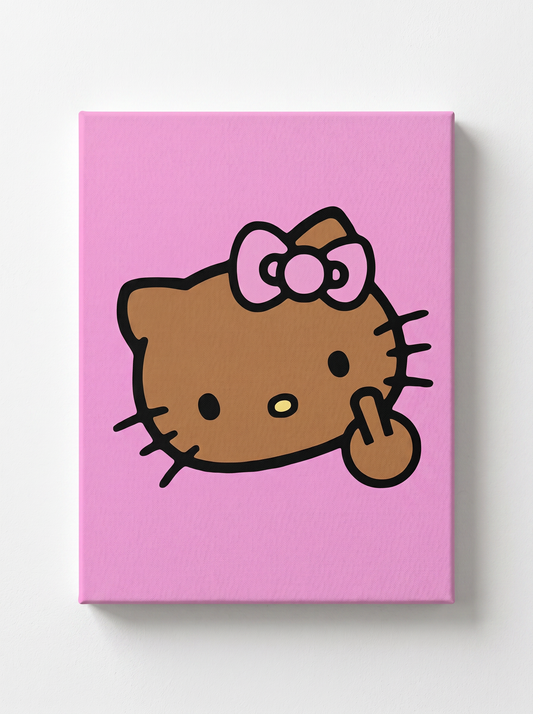 Sassy Tan Kitty Rhinestone Canvas Art Kit