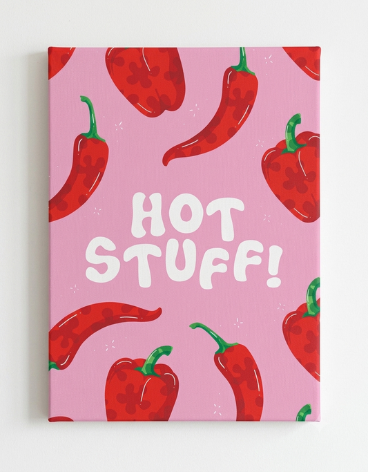 Hot Stuff Rhinestone Canvas Art Kit