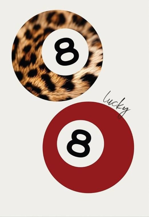 Lucky 8 Balls Rhinestone Canvas Art Kit-Red
