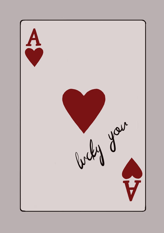 Lucky You Ace Rhinestone Canvas Art Kit