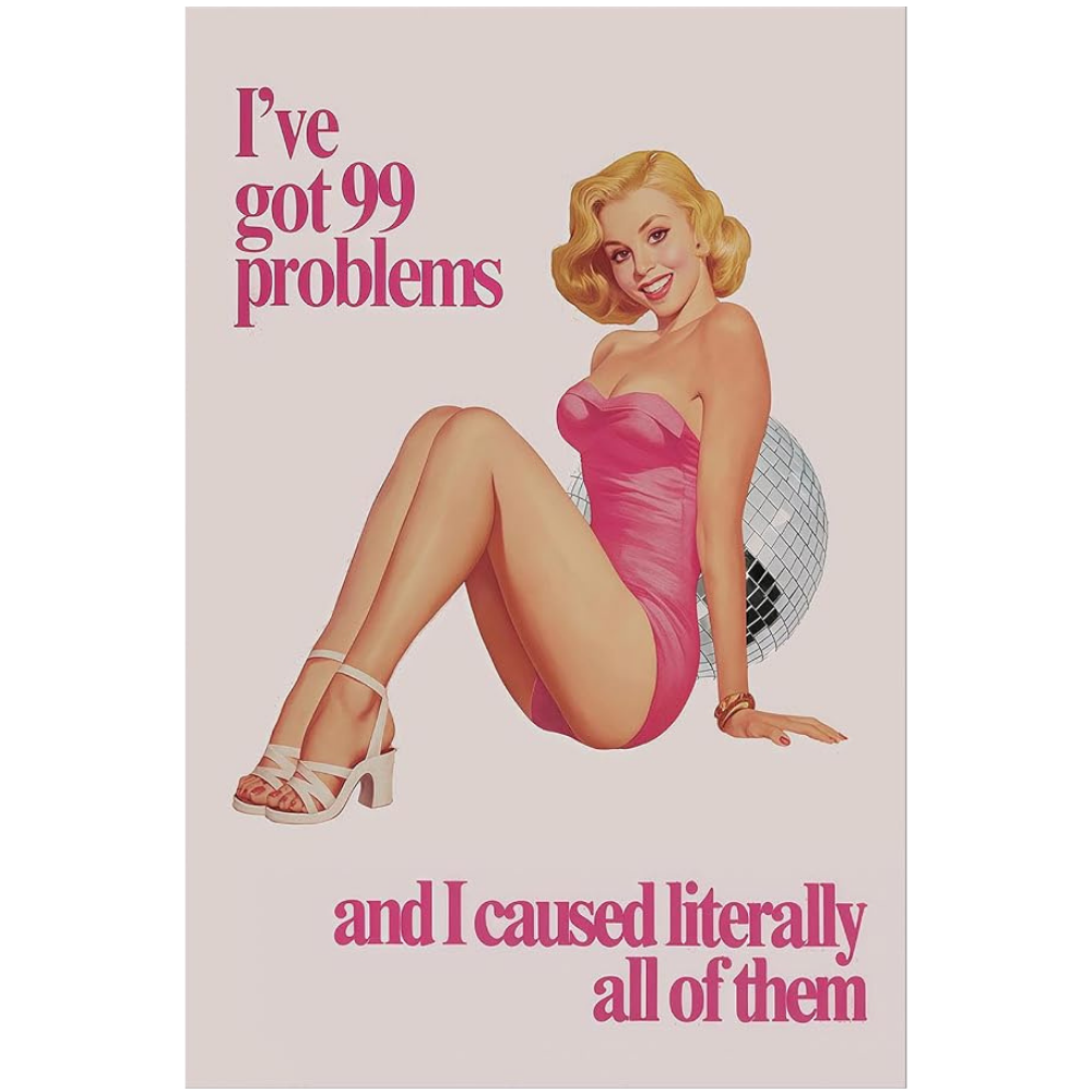99 Problems Rhinestone Canvas Art Kit