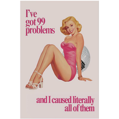 99 Problems Rhinestone Canvas Art Kit