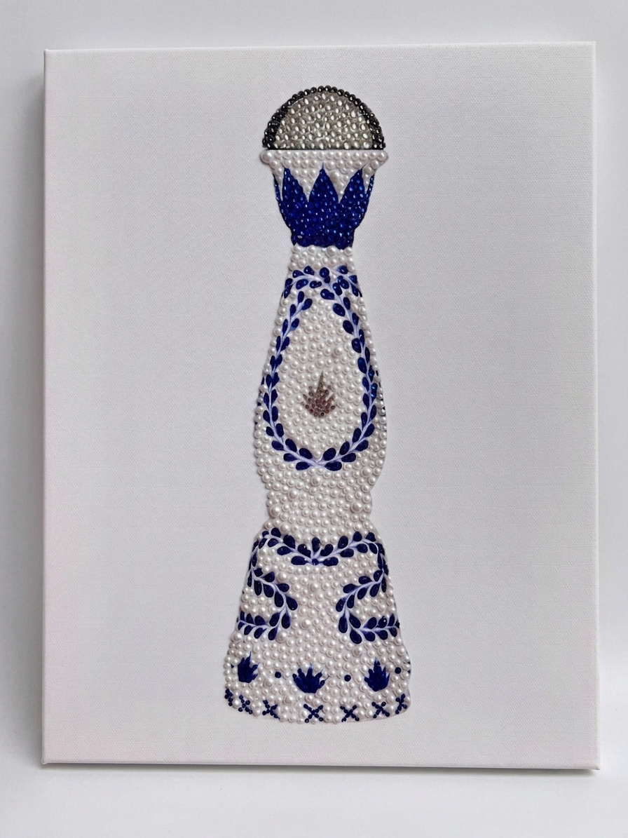 Kit de arte en lienzo de diamantes de imitación Tequila Clase Azul
