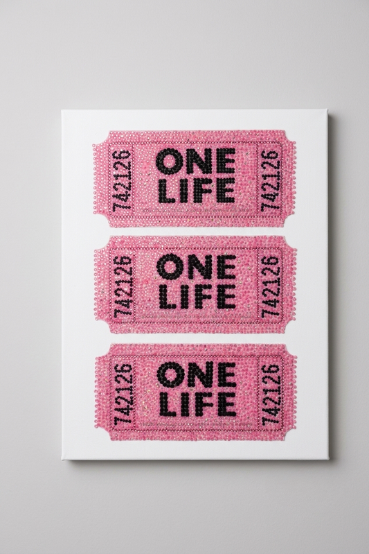Ticket Rhinestone Canvas Art Kit