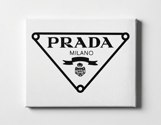 Prada Logo Rhinestone Canvas Art Kit