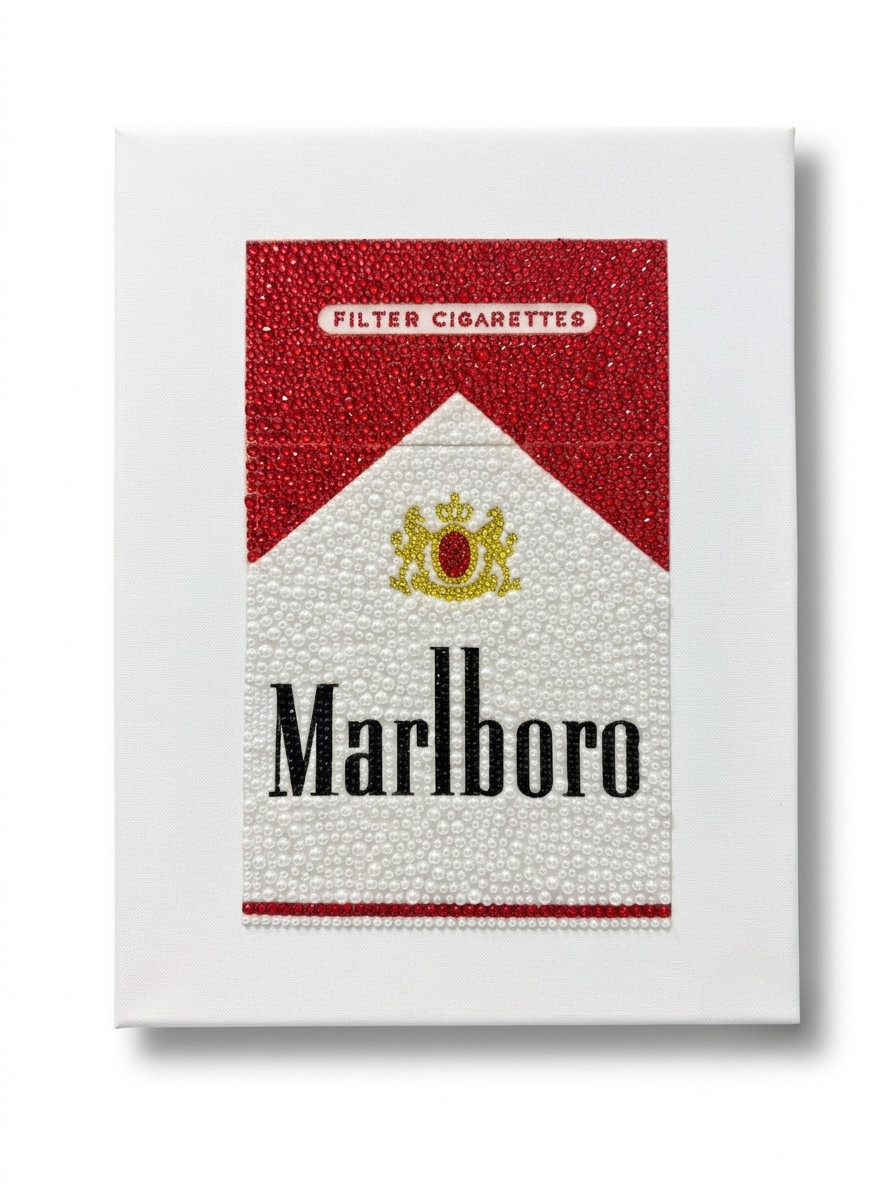 Cigarette Rhinestone Canvas Art Kit