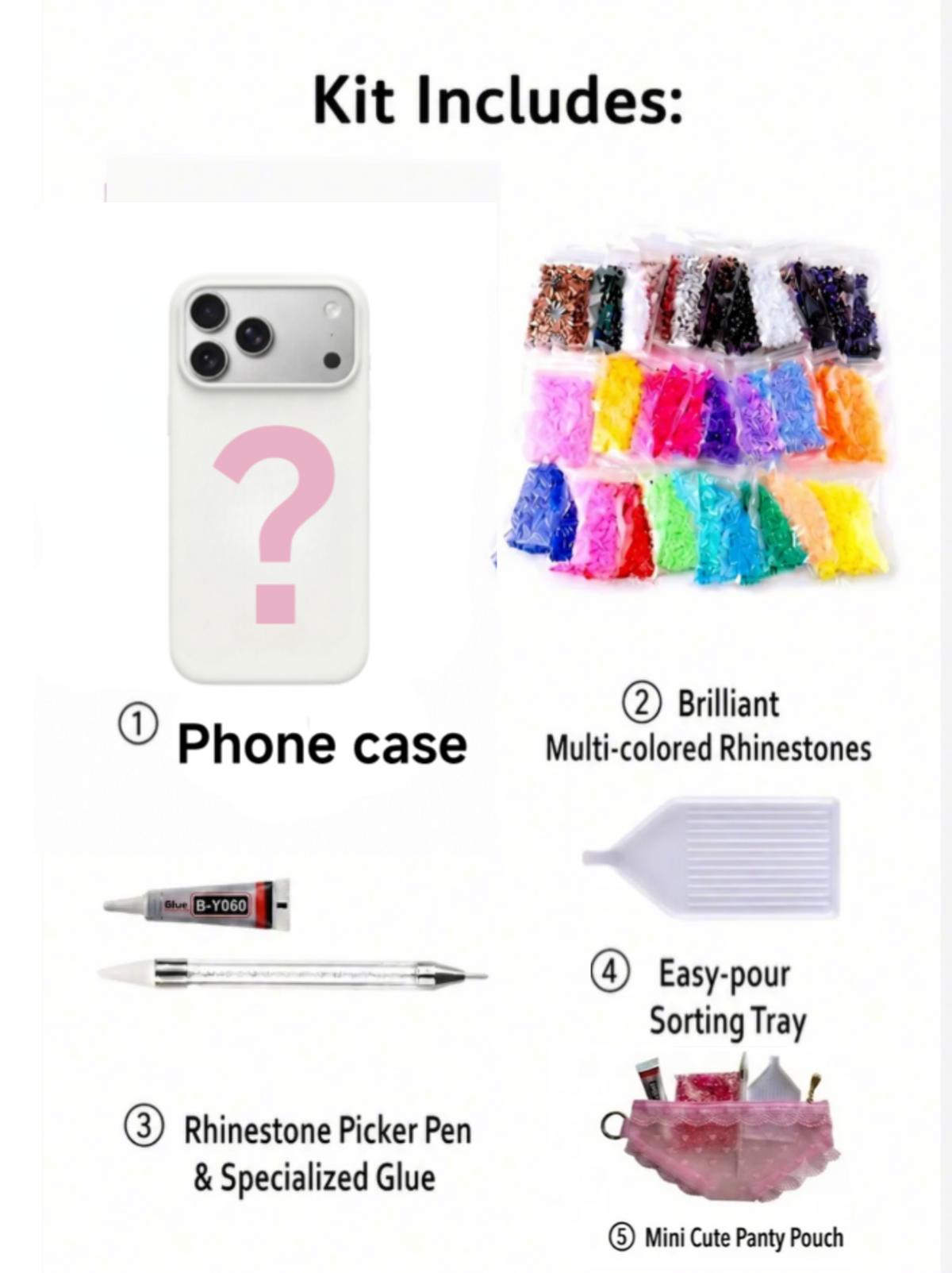 Evil Eye DIY Bedazzle Phone Case Kit