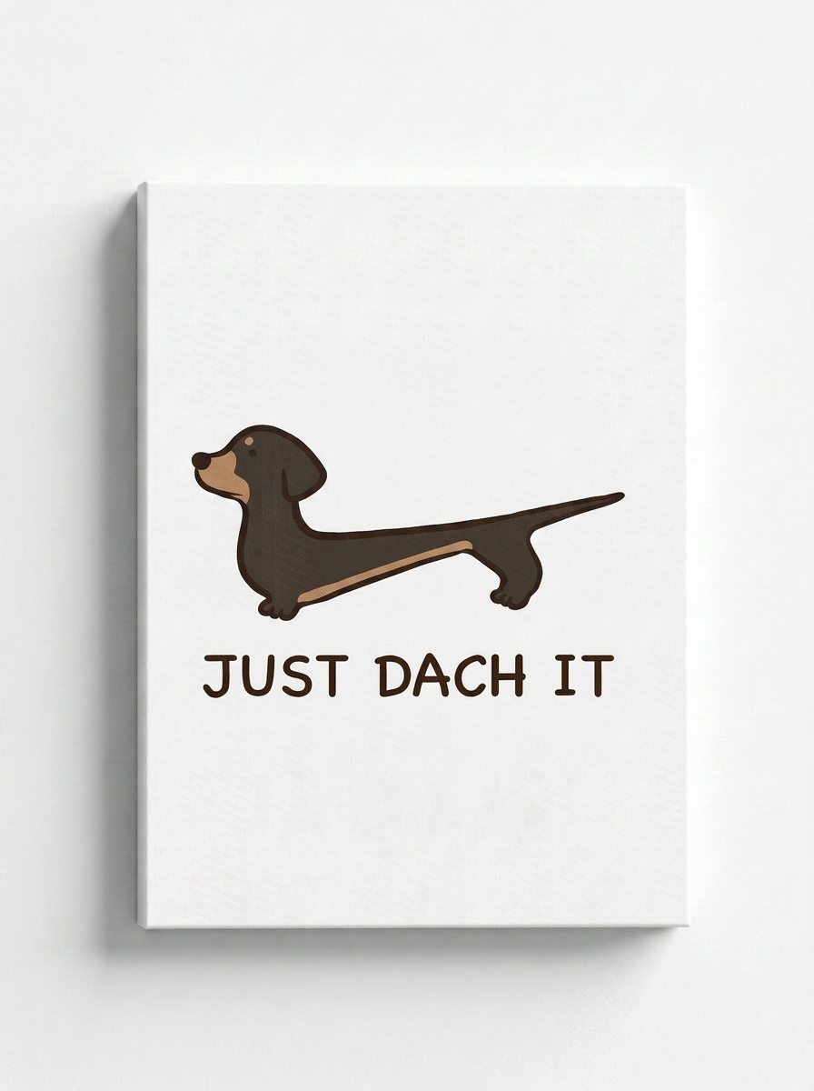 Just Dach It Rhinestone Canvas Art Kit