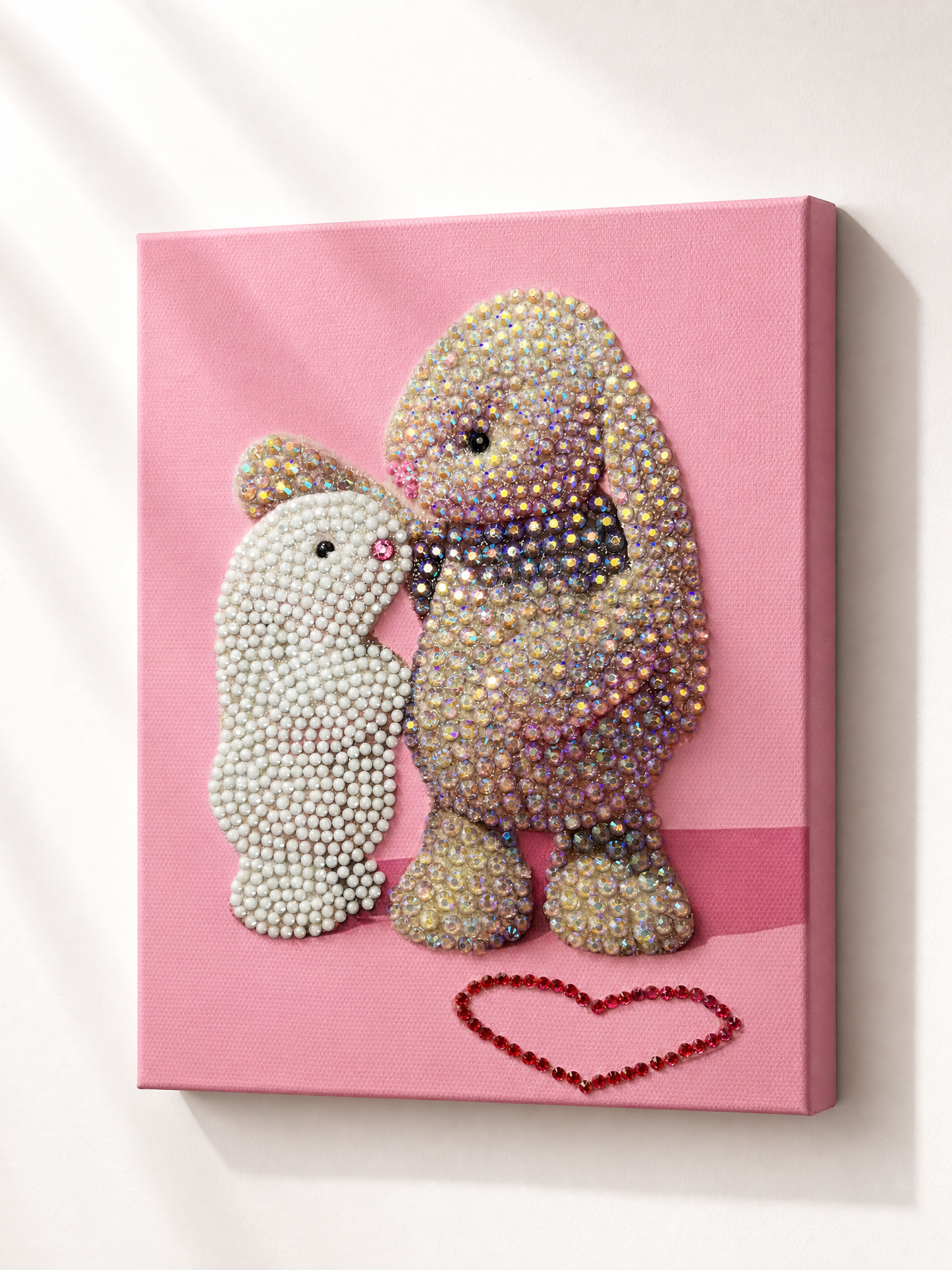 Jellycat Bunny Under Mom’s Wing Rhinestone Canvas Art Kit (Mother's Day Edition)