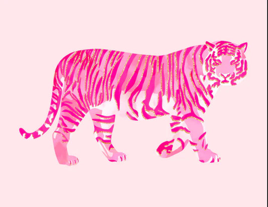 Tiger Rhinestone Canvas Art Kit