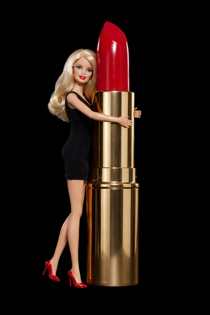 Lipstick Barbie Rhinestone Canvas Art Kit