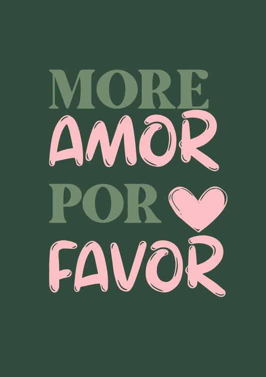More Amor Por Favor Rhinestone Canvas Art Kit