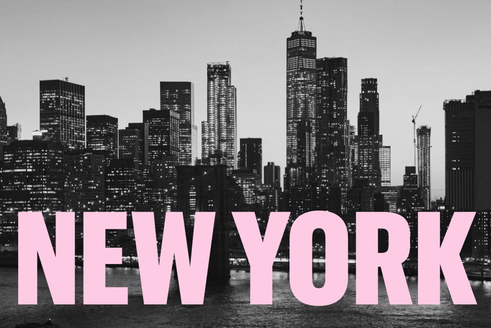 Kit de arte en lienzo con pedrería de Nueva York