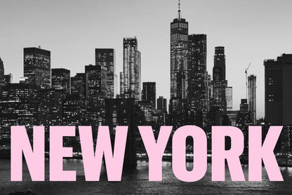 Kit de arte en lienzo con pedrería de Nueva York