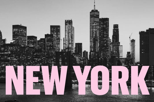 Kit de arte en lienzo con pedrería de Nueva York