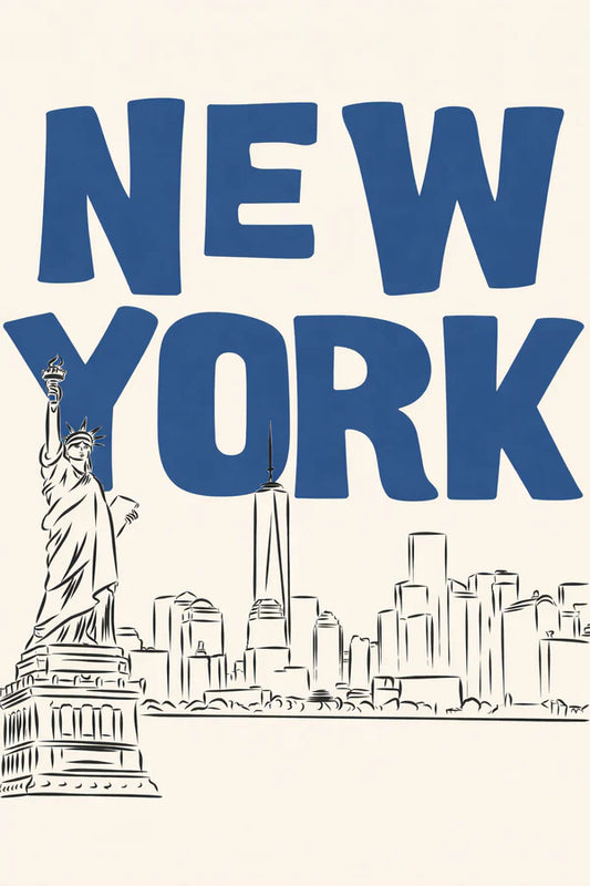 New York Rhinestone Canvas Art Kit
