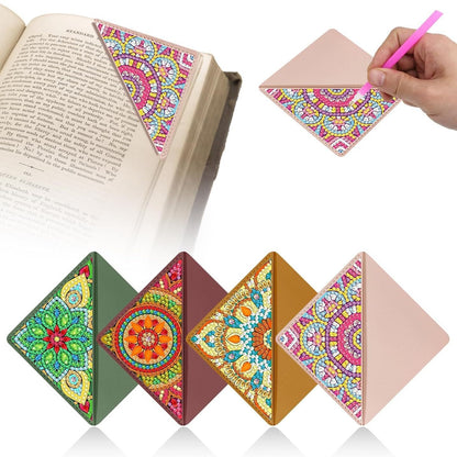 Kit de Marcapáginas de Esquina de Pintura de Diamantes DIY (4 pzas)