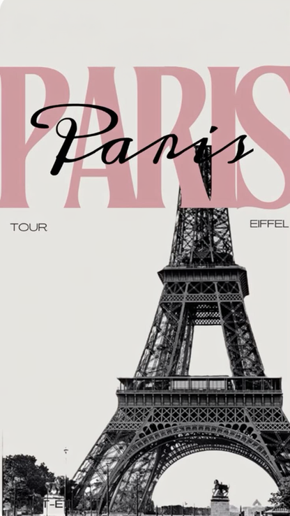 Paris Rhinestone Canvas Art Kit