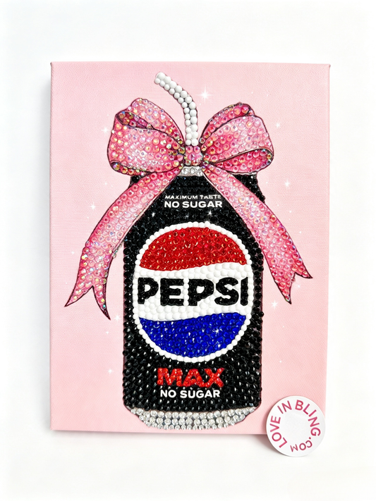 Pepsi Max Rhinestone Canvas Art Kit