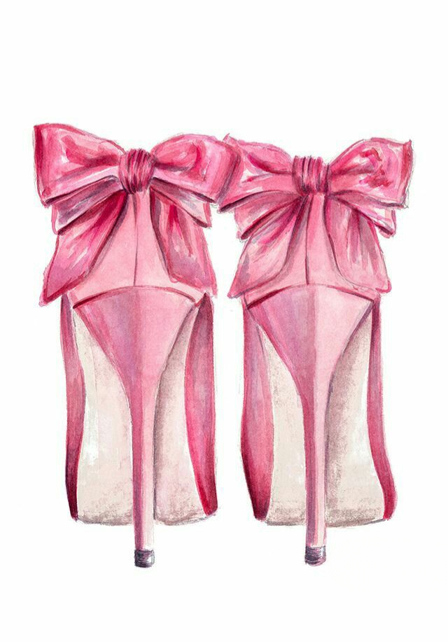 Pink High Heels Rhinestone Canvas Art Kit